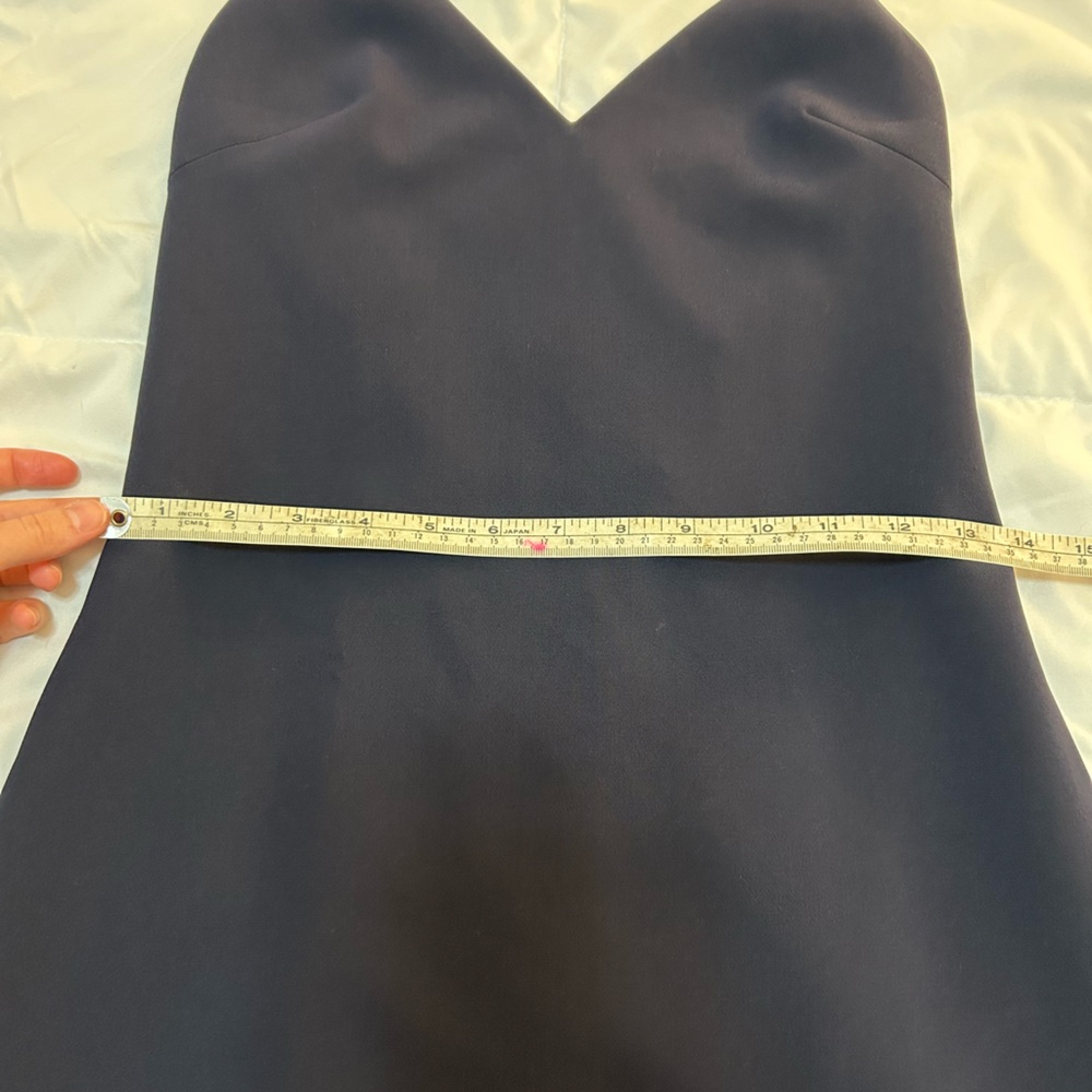 Alice + Olivia Leigh Low Cross Back Fitted Dress with lace hem NWT 6 - Picture 13 of 16